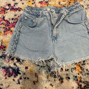 TopShop High-Waisted Denim Shorts
